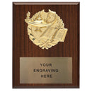 310 Lamp of Knowledge Plaque - AndersonTrophy.com