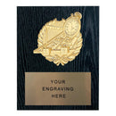 310 Swim Themed Plaque - Black Oak - AndersonTrophy.com