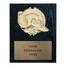 310 Track Themed Plaque - Black Oak - AndersonTrophy.com