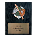 361 Baseball Themed Plaque - Black Oak - AndersonTrophy.com