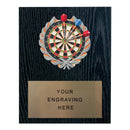 361 Darts Themed Plaque - Black Oak - AndersonTrophy.com