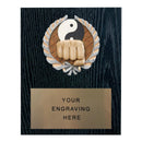 361 Martial Arts Themed Plaque - Black Oak - AndersonTrophy.com