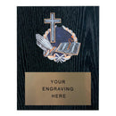 361 Religious Themed Plaque - Black Oak - AndersonTrophy.com