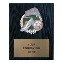 361 Soccer Themed Plaque - Black Oak - AndersonTrophy.com