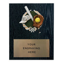 361 Softball Themed Plaque - Black Oak - AndersonTrophy.com
