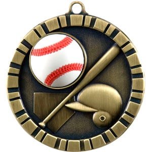3D Color Baseball Themed Medal - AndersonTrophy.com