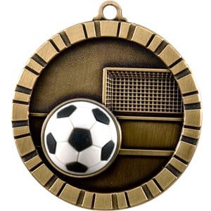 3D Color Soccer Themed Medal - AndersonTrophy.com