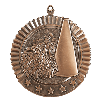 5 Star Series Cheer Themed Medals - AndersonTrophy.com