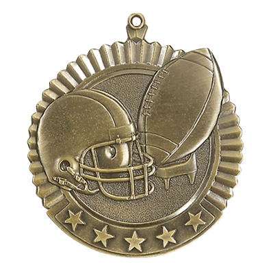 5 Star Series Football Themed Medals - AndersonTrophy.com