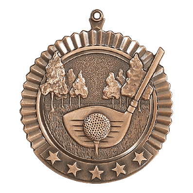 5 Star Series Golf Themed Medals - AndersonTrophy.com