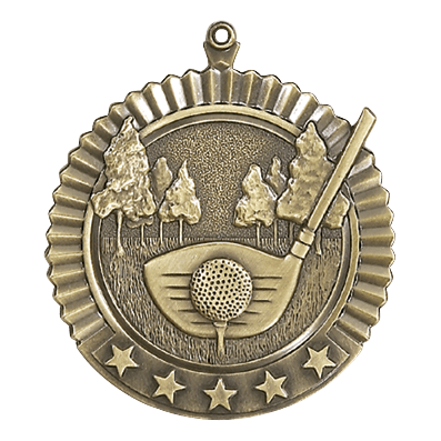 5 Star Series Golf Themed Medals - AndersonTrophy.com