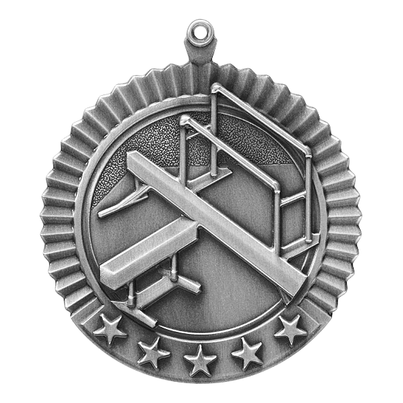 5 Star Series Gymnastics Themed Medals - AndersonTrophy.com