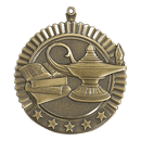 5 Star Series Lamp of Knowledge Medals - AndersonTrophy.com