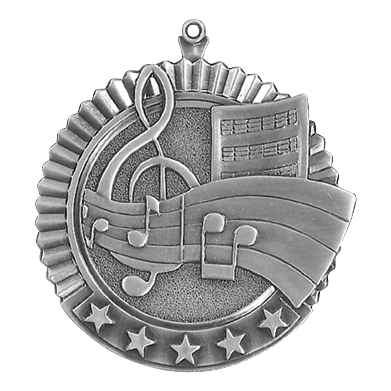 5 Star Series Music Themed Medals - AndersonTrophy.com