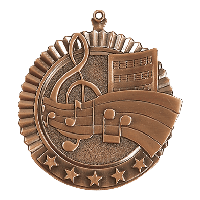 5 Star Series Music Themed Medals - AndersonTrophy.com