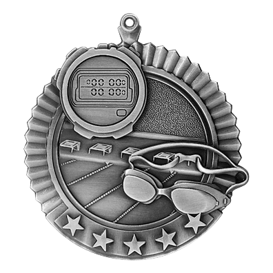 5 Star Series Swim Themed Medals - AndersonTrophy.com