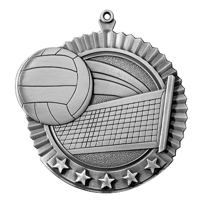 5 Star Series Volleyball Themed Medals - AndersonTrophy.com