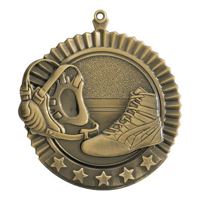 5 Star Series Wrestling Themed Medals - AndersonTrophy.com