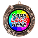 8 Star Swirl Custom Insert Medal - AndersonTrophy.com