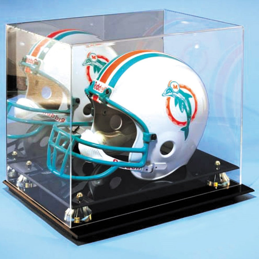 acrylic football helmet case DCM Sport Series Display Airflite Omnicrux MIPS Helmet Memorabilia pictured in the Fall Catalog Reflective Underwrap Color:Blue