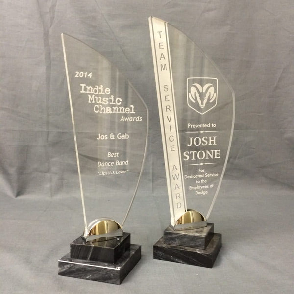 Acrylic Sail Corporate Award - AndersonTrophy.com
