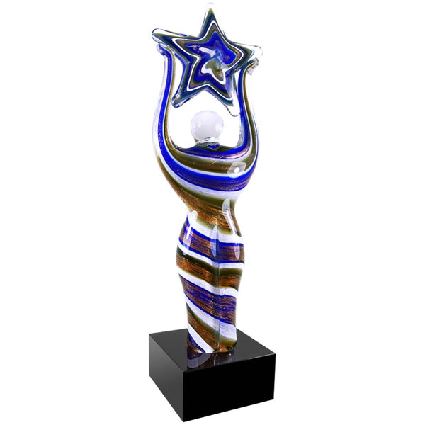 AGS63 Series Star Performer Glass Art - AndersonTrophy.com