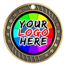 Antique 12 Star Swirl Custom Insert Medal - AndersonTrophy.com