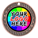 Antique 12 Star Swirl Custom Insert Medal - AndersonTrophy.com