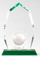 Apex Golf Ball Crystal Golf Award - AndersonTrophy.com