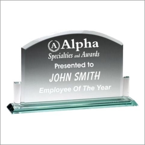 Arched Billboard Glass Award - AndersonTrophy.com