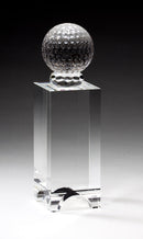 Arched Stand Golf Ball Crystal Award - AndersonTrophy.com