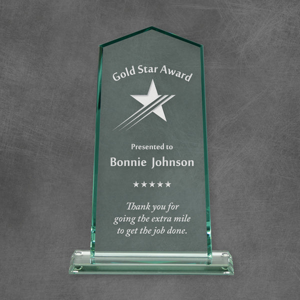 Ascent Jade Glass Award - AndersonTrophy.com