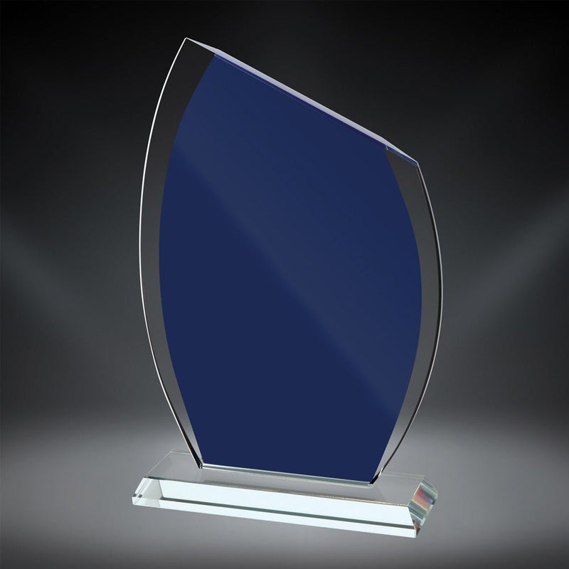 Azure Peak Glass Award - AndersonTrophy.com