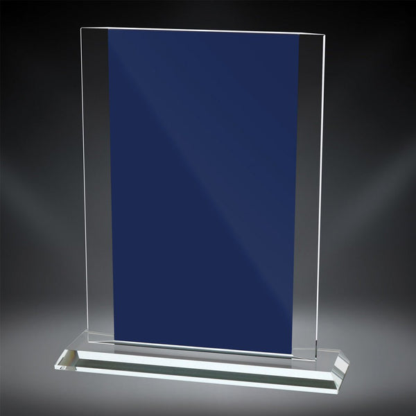 Azure Rectangle Glass Award - AndersonTrophy.com
