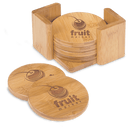 Bamboo 6 Round Coaster Set - AndersonTrophy.com