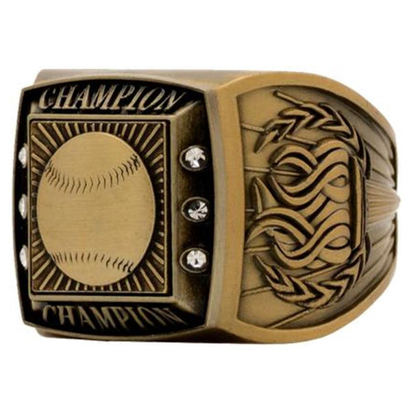 Baseball Champion Ring - Antique Finish - AndersonTrophy.com