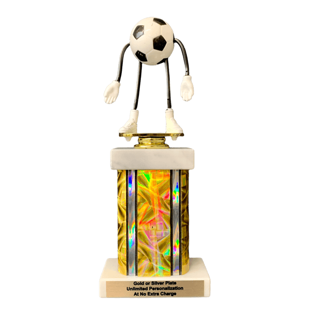 Bendable Dude Soccer Column Trophy - Series 006927 - AndersonTrophy.com