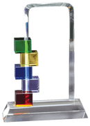 Billboard Color Block Glass Award - AndersonTrophy.com