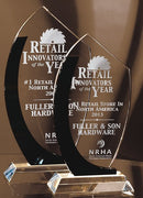 Black Curve Clear Crystal Corporate Award - AndersonTrophy.com