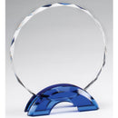 Blue Arch Circle Glass Award - AndersonTrophy.com