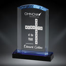Blue Arch Glass Award - AndersonTrophy.com
