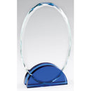 Blue Arch Oval Glass Award - AndersonTrophy.com