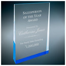 Blue Freestanding Color Wedge Series Acrylic Award - AndersonTrophy.com