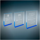 Blue Freestanding Color Wedge Series Acrylic Award - AndersonTrophy.com