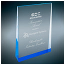 Blue Freestanding Color Wedge Series Acrylic Award - AndersonTrophy.com