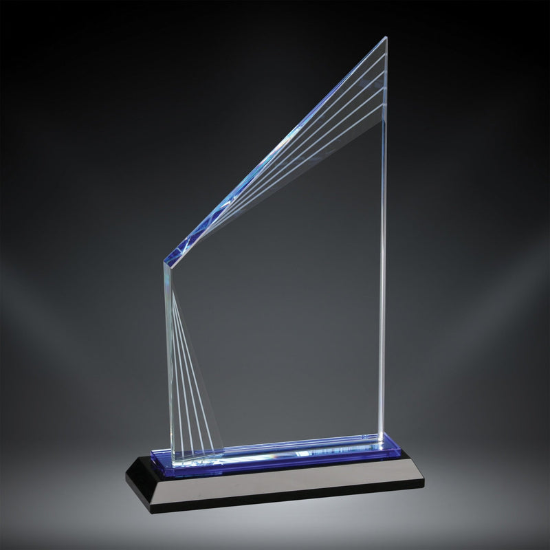 Blue Fusion Glass Award - AndersonTrophy.com