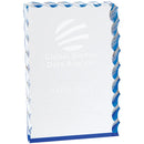 Blue Wave Edge Series Acrylic Award - AndersonTrophy.com