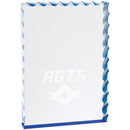 Blue Wave Edge Series Acrylic Award - AndersonTrophy.com