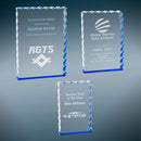 Blue Wave Edge Series Acrylic Award - AndersonTrophy.com