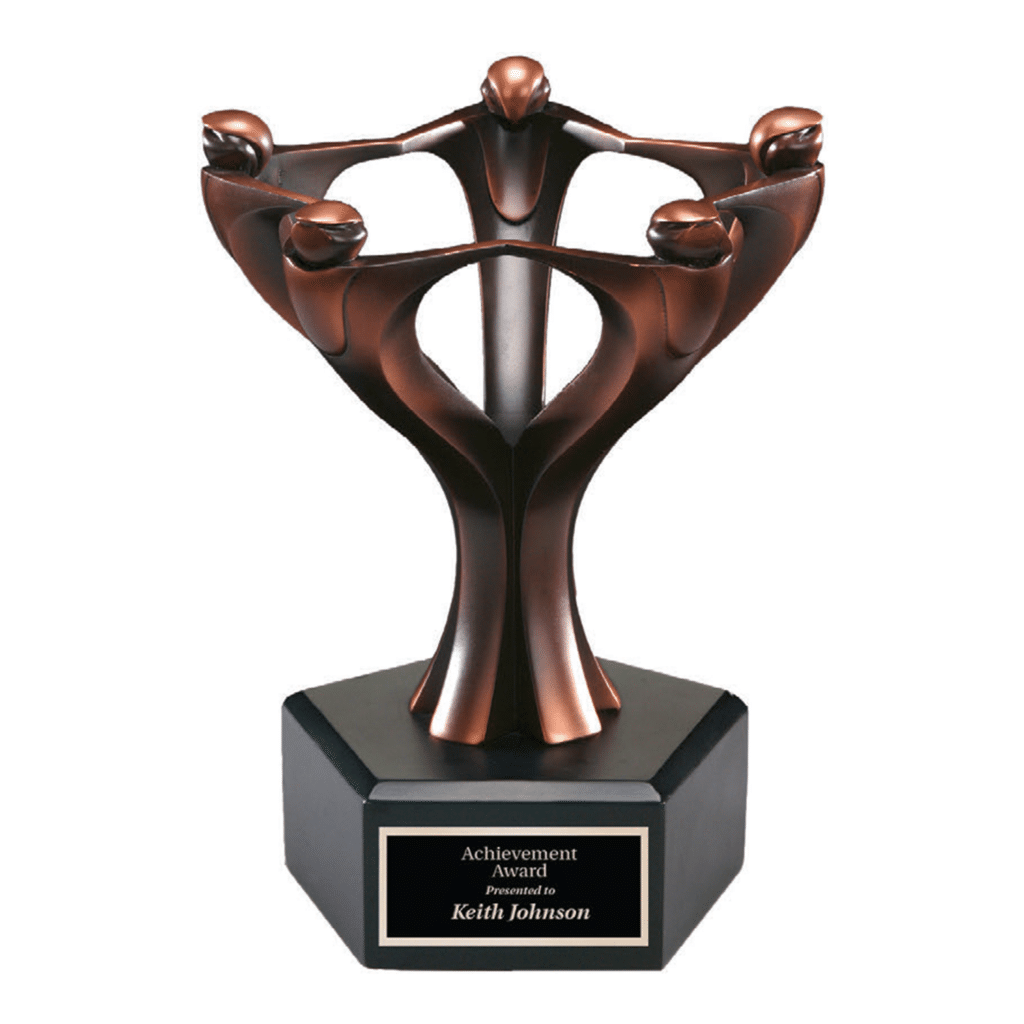 Teamwork Rower Award Bronze Circle Series Teamwork Award - teamwork award bronze circle ...